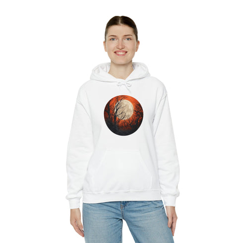 Halloween Harvest Moon - Graphic Hooded Sweatshirt